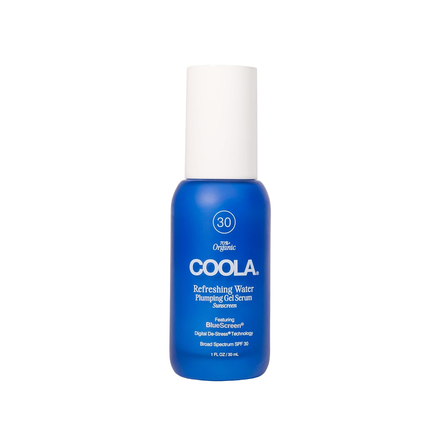 COOLA Refreshing Water Plumping Gel Serum SPF 30 - Hydrating Face Moisturizer with Sun Protection | Perfect for Daily Skincare & Outdoor Activities