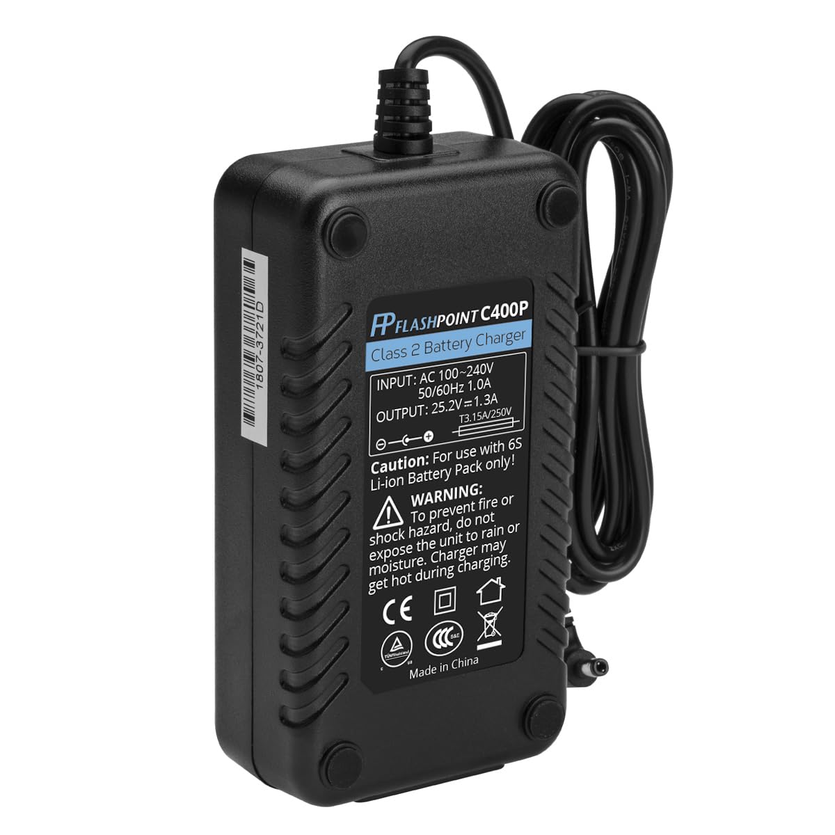 Flashpoint XPLOR 400 PRO Battery Charger - Compatible with Godox C400P - Fast Charging for Studio & Outdoor Photography Lighting