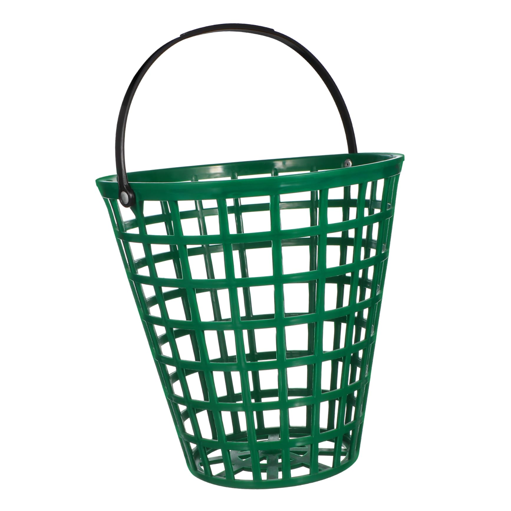 BESPORTBLE Golf Ball Picker Basket - Portable Golf Ball Collector with Hollow Design, Holds 50 Balls (Green) - Perfect for Driving Range Practice & Course Accessories
