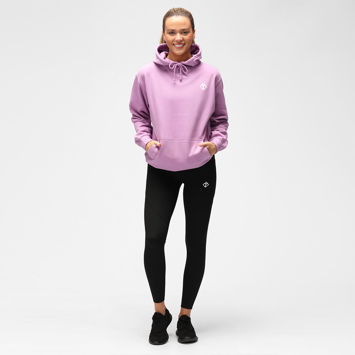 Lavender Diamond Hoodie for Women - Soft Fleece Pullover Sweatshirt with Stylish Design | Perfect for Casual Wear, Gym, and Outdoor Activities