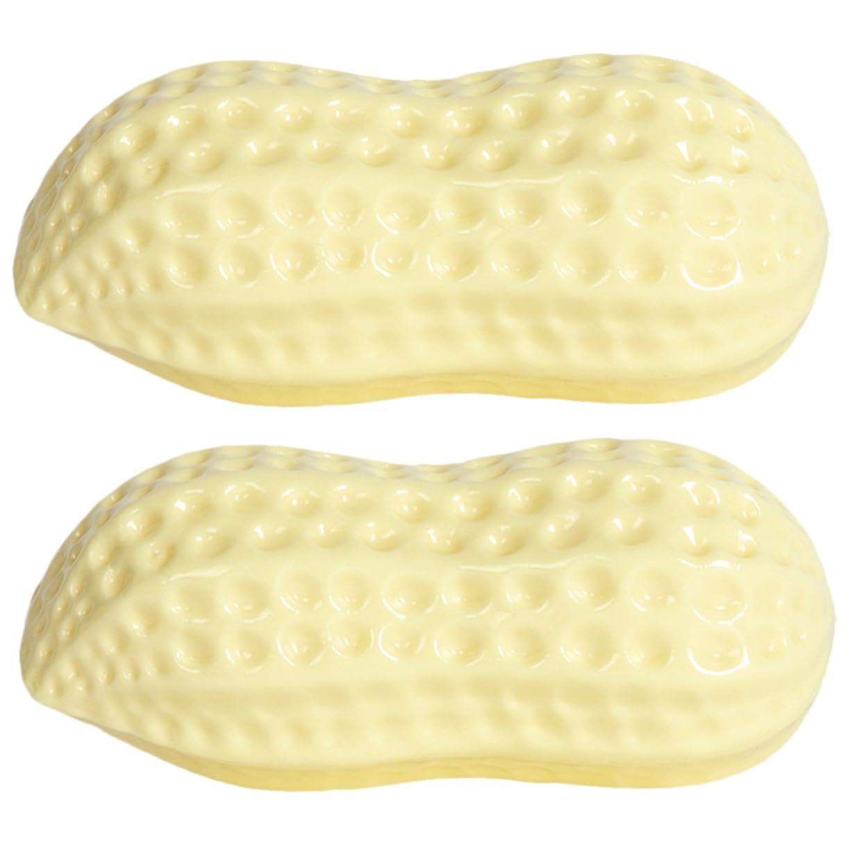 SAFIGLE 2 Pack Durable Peanut Butter Dog Chew Toys - Squeaky Interactive Puppy Teething Toy for Small Dogs, TPR Bone for Crate Training & Anxiety Relief - Perfect for Aggressive Chewers & Playtime Fun