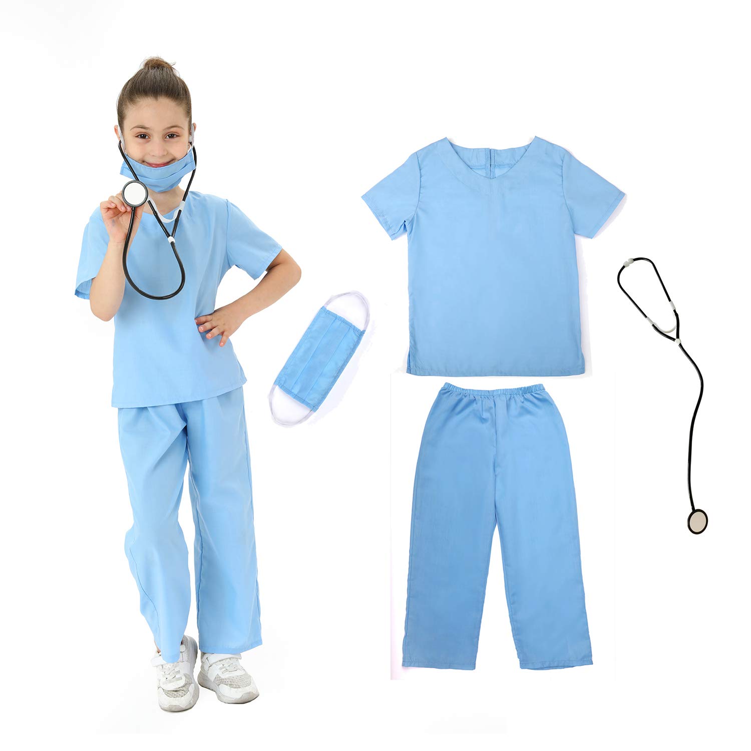 Lingway Kids Pretend Play Costume Set - Dress Up Outfits for Boys & Girls - Role Play Toys for Birthday Parties, Halloween & Pretend Play Activities