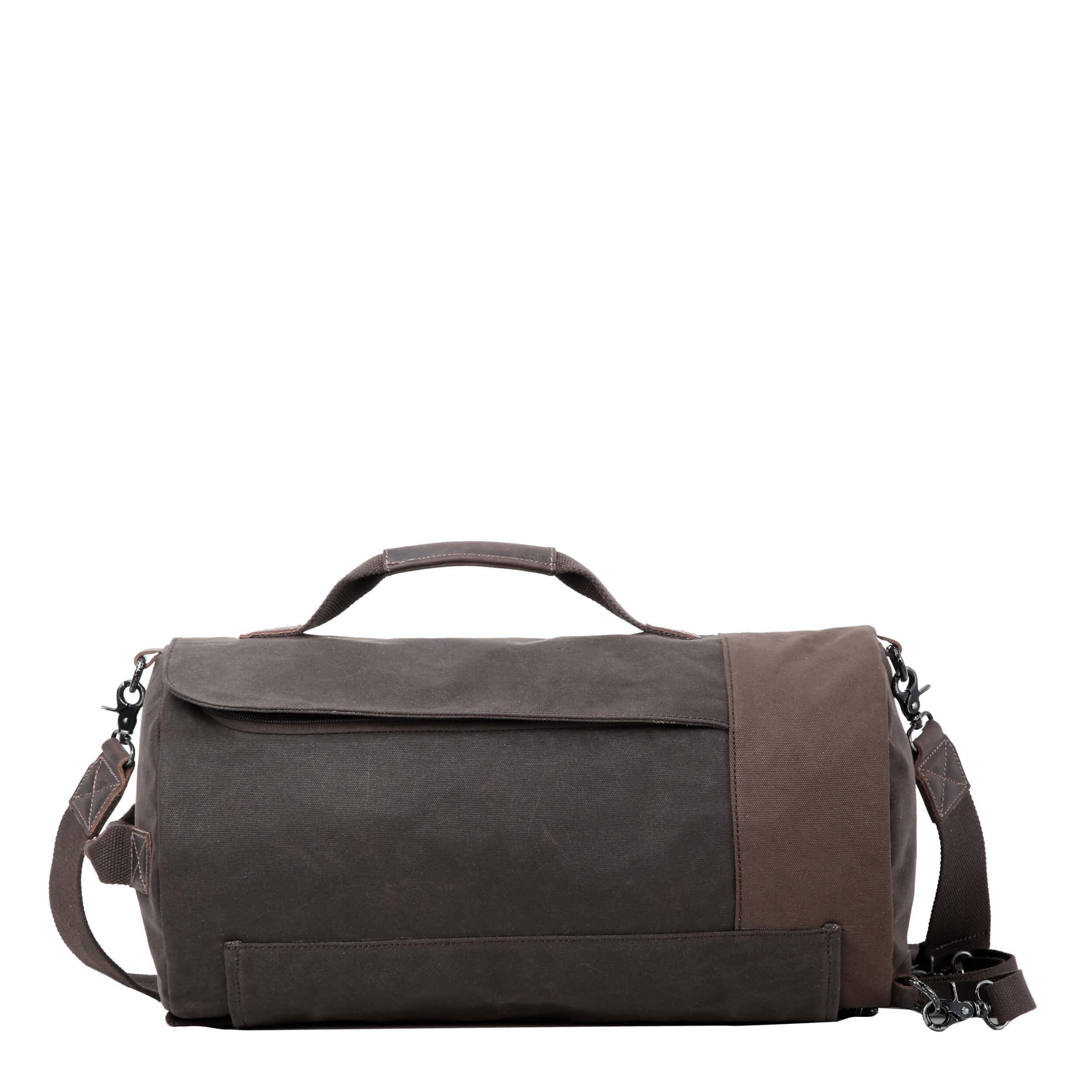 TRP0444 Troop London Heritage Canvas Duffel Backpack - Vintage Style Travel Bag for Men & Women - Perfect for Gym, Weekend Getaways & Business Trips