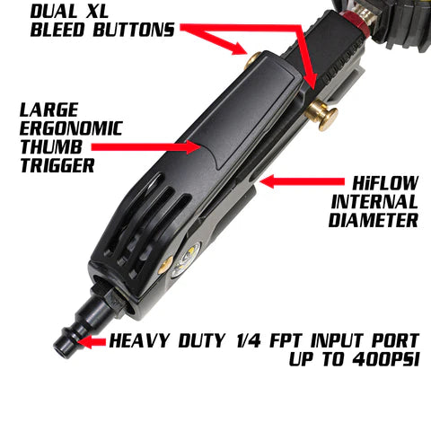 Power Tank Big Kahuna Safety Series 60 PSI Liquid Analog Ventoso Tire Inflator - Heavy Duty Air Compressor for Trucks, SUVs & Off-Road Vehicles - Perfect for Emergency Roadside Assistance & Off-Grid Adventures