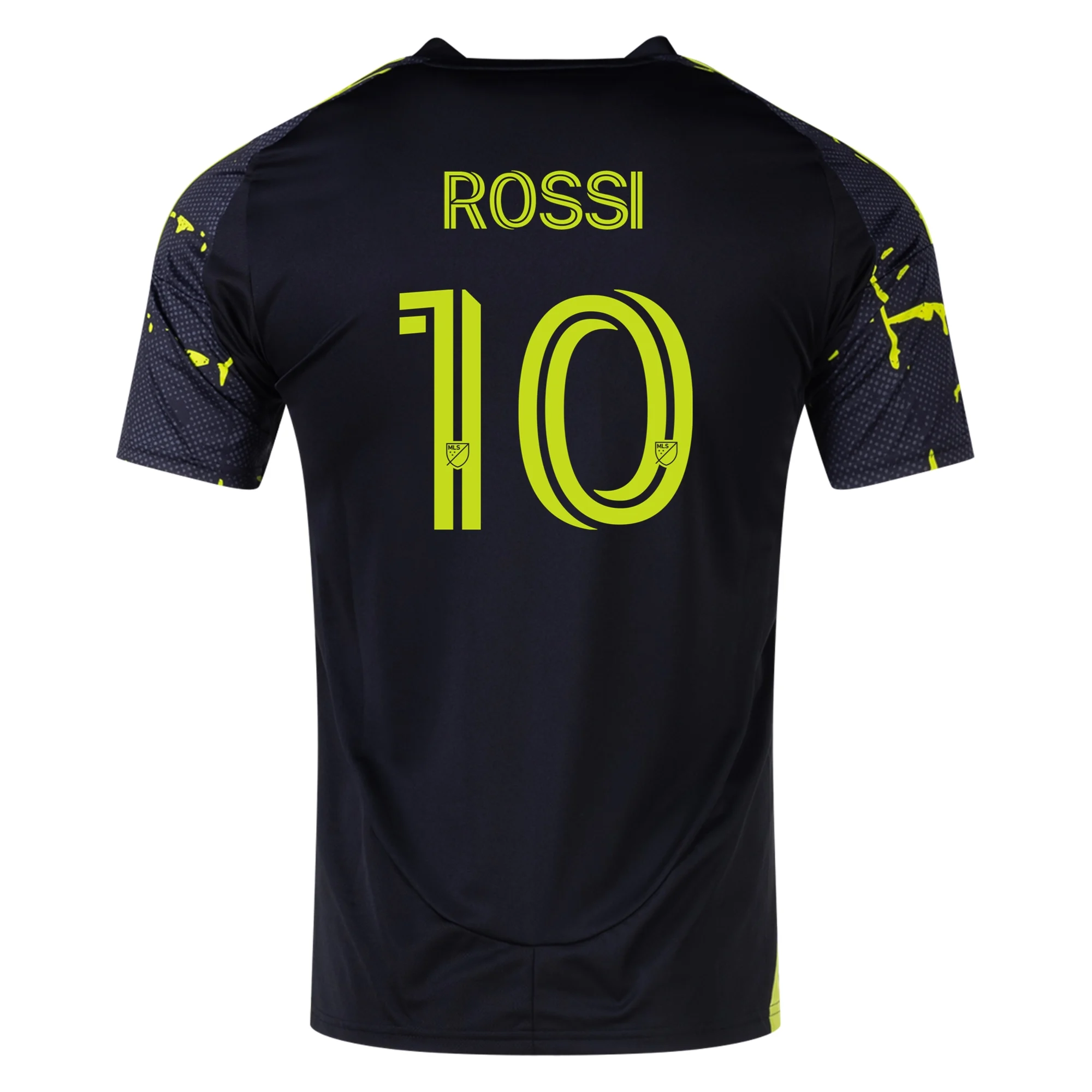 Adidas Columbus Crew Diego Rossi Away Jersey 25/26 - Black & Yellow Soccer Shirt for Men | Official MLS Fan Gear for Game Day & Sports Events
