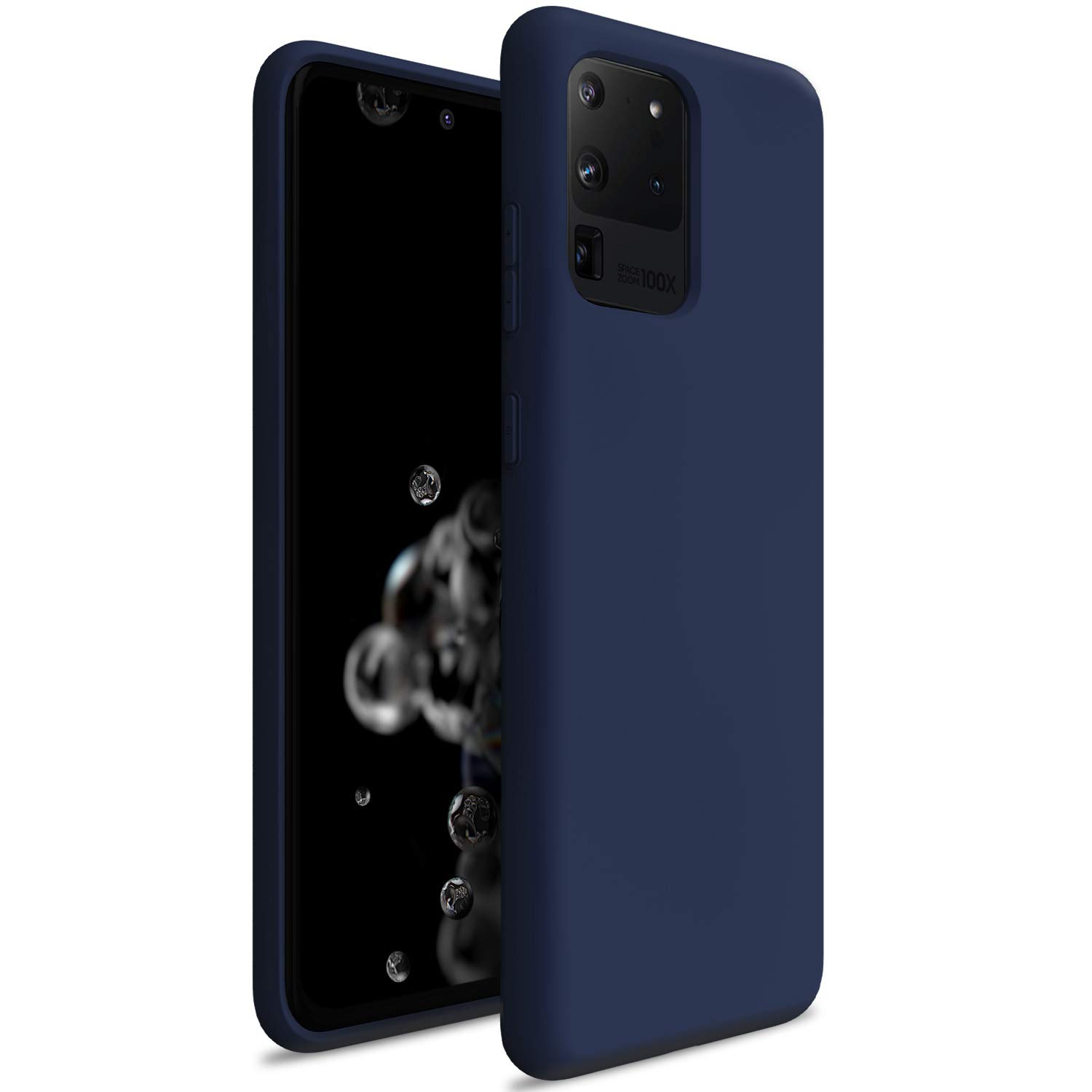 Zuslab Nano Silicone Case for Samsung Galaxy S20 Ultra - Liquid Silicone Rubber Shockproof Protective Cover (Cobalt Blue) | Slim Fit, Soft Touch & Anti-Slip Grip | Perfect for Daily Use, Work & Outdoor Activities