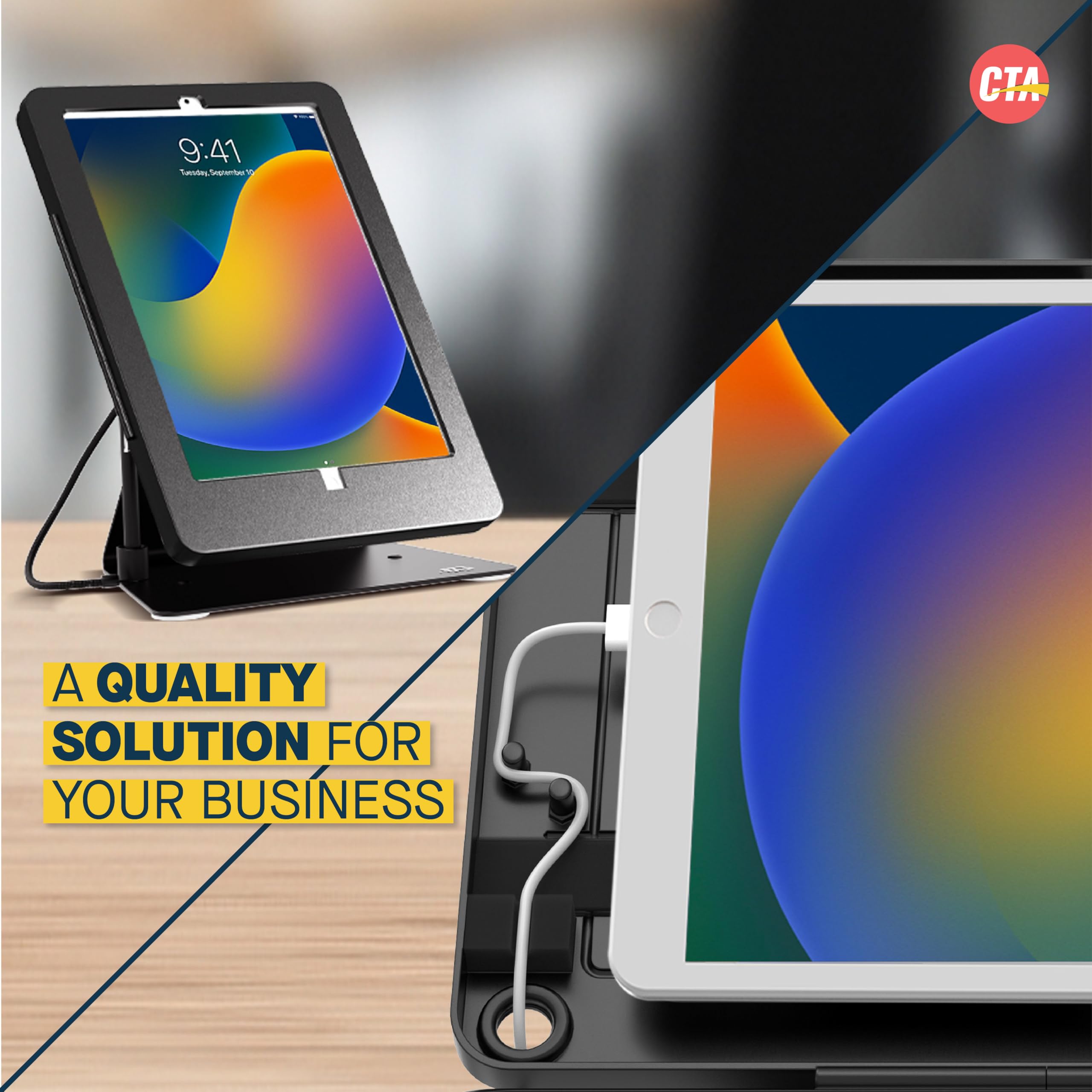 Secure Desktop Anti-Theft Stand for iPad 7th/8th/9th Gen 10.2