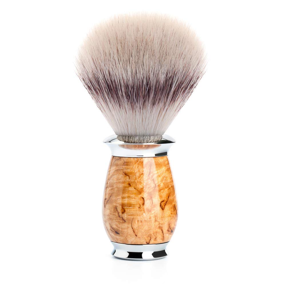 Premium MÜHLE PURIST Karelian Masur Birch Silvertip Fiber Shaving Brush - Luxury Synthetic Shave Brush for Men with Rich Lather | Perfect for Wet Shaving & Grooming Routine