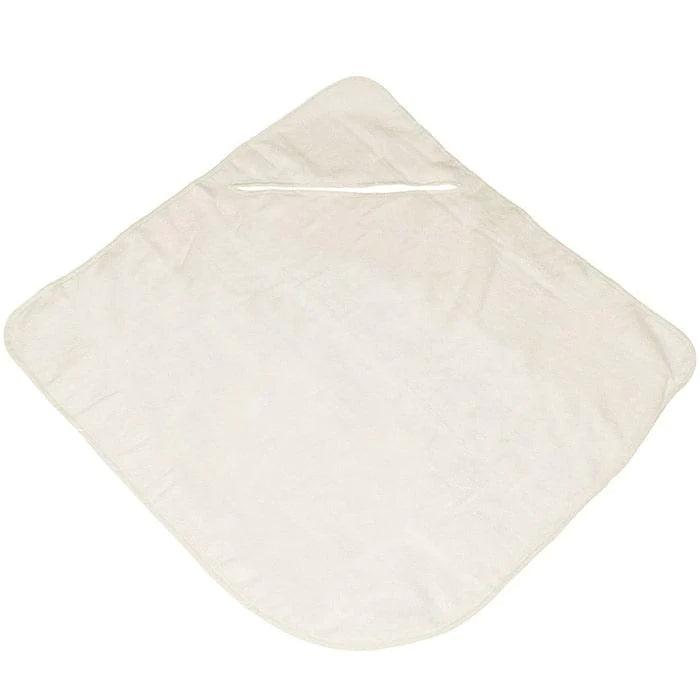 2-in-1 Baby Bath Towel & Apron Set - Soft Hooded Towel with Adjustable Straps for Newborns & Toddlers - Perfect for Bath Time, Swimming & Spa Days (Cream)