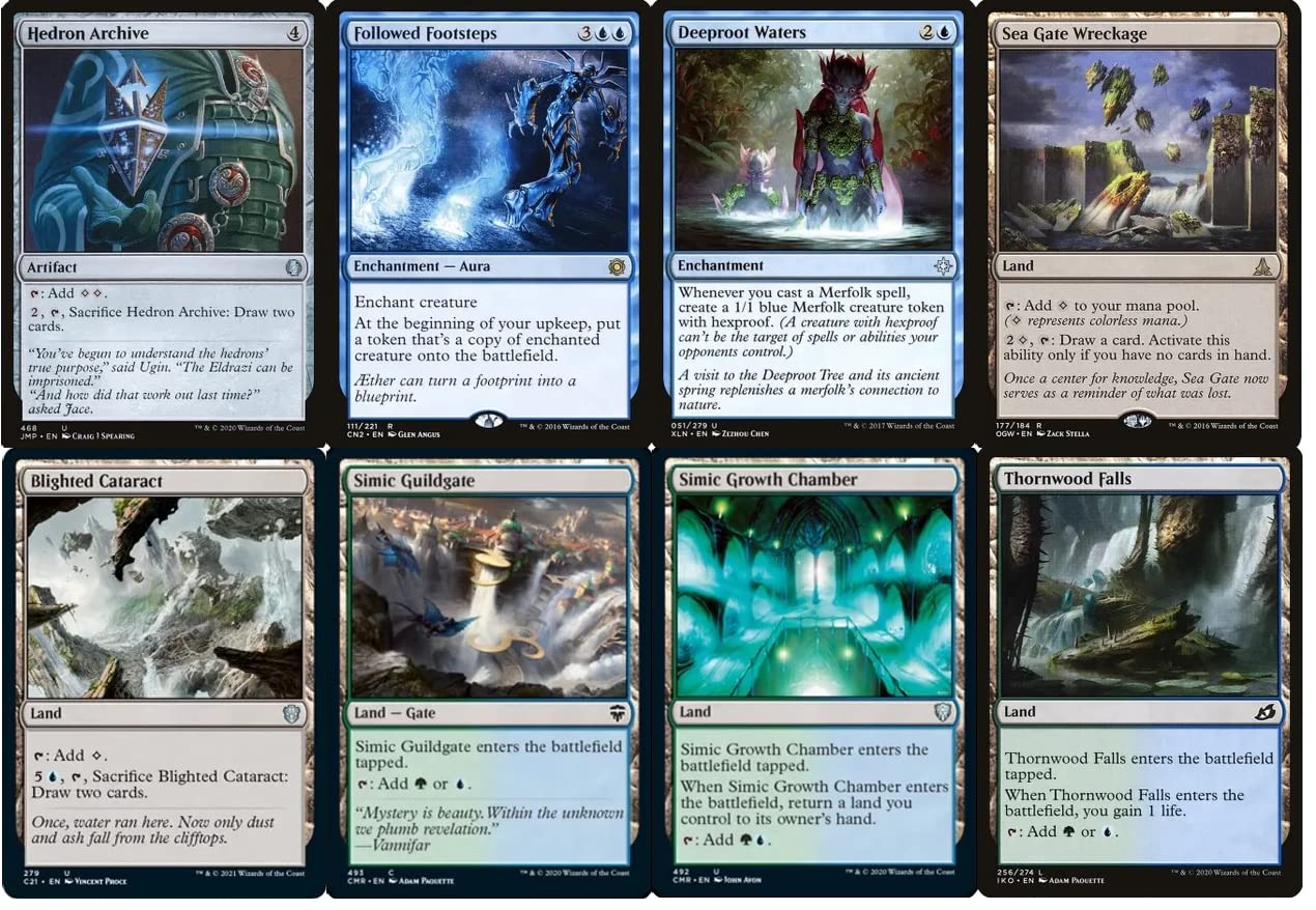 Premium Custom Built Blue/Green Merfolk Commander Deck - 100 Card MTG EDH Deck for Competitive Play & Casual Gaming