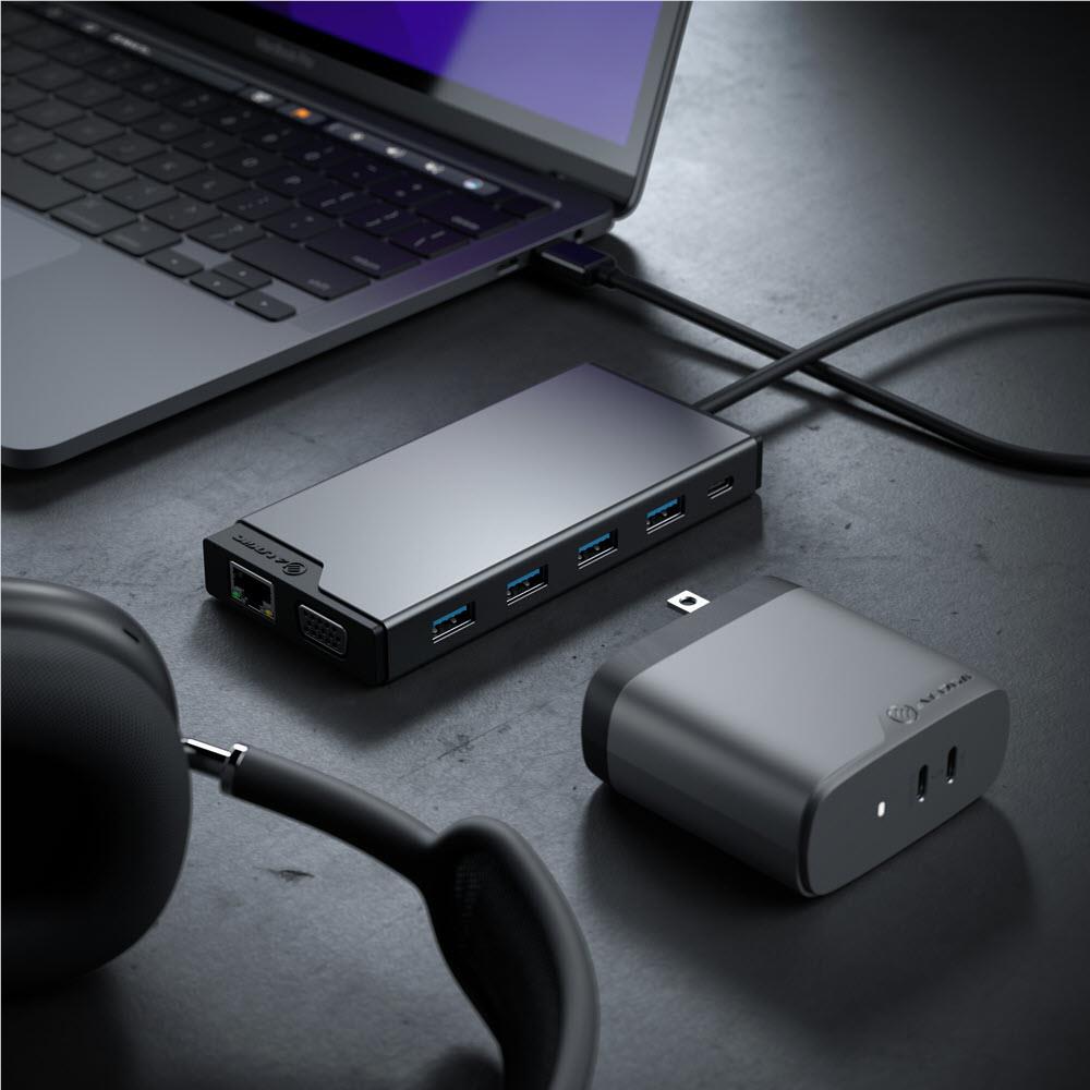 ALOGIC 12-in-1 Universal Triple Display Mini Docking Station for MacBook Pro/Air, Windows Laptops - Expand to 3 Screens, 4K HDMI, USB-C Hub - Perfect for Home Office, Gaming & Multi-Tasking