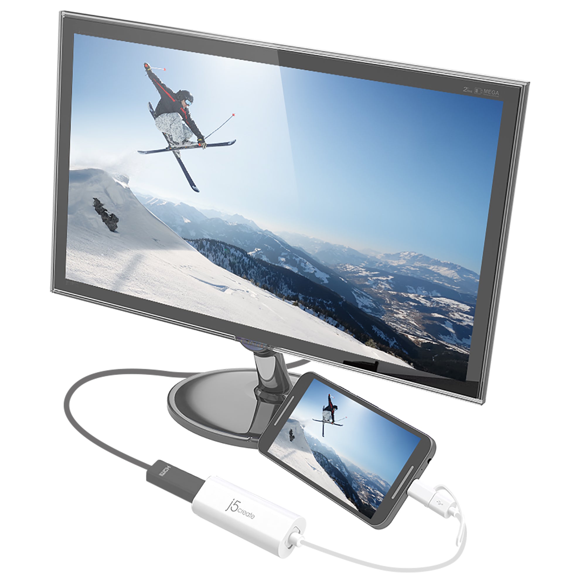 Android USB to HDMI Adapter - 4K Ultra HD Display Converter for Smartphones, Tablets & Laptops - Watch Movies, Play Games & Mirror Screens on TV or Monitor
