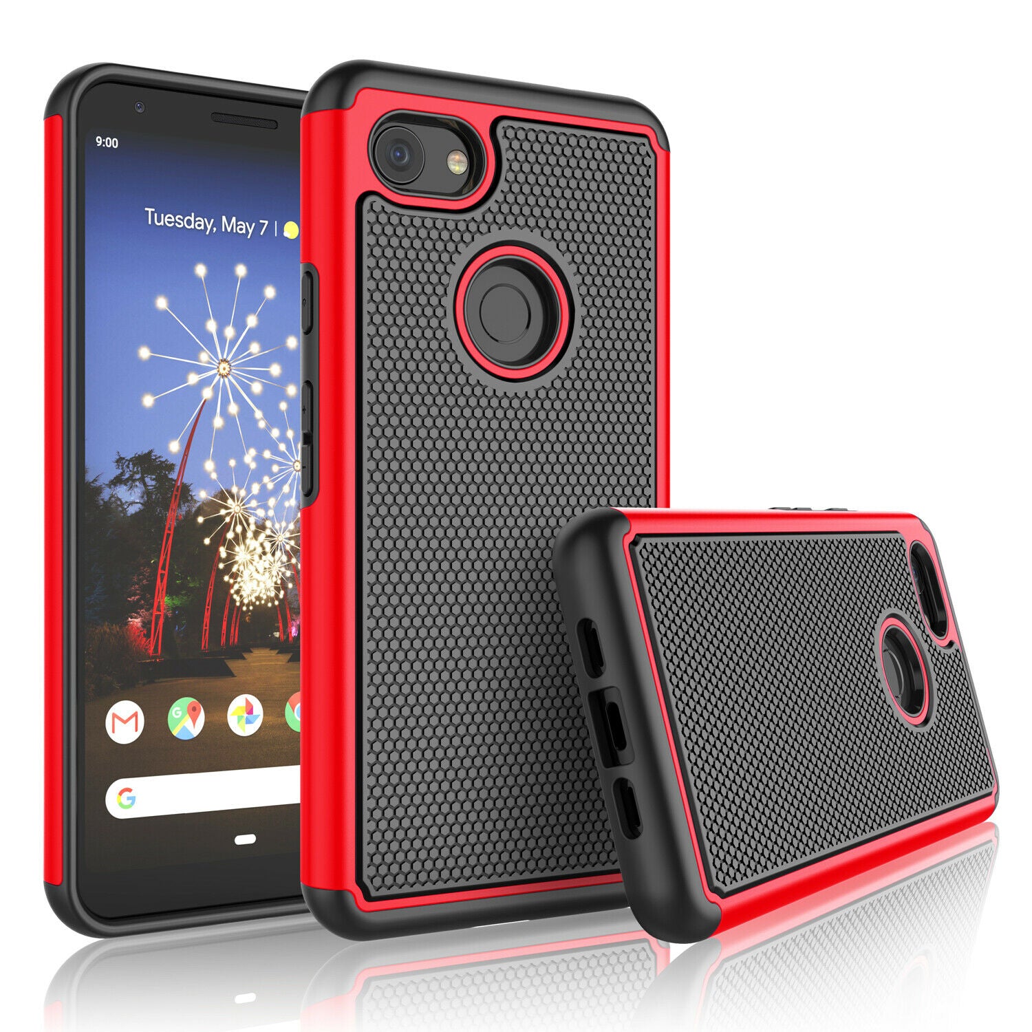 Google Pixel 3a Rugged Armor Case - Shockproof Protective Cover with Military-Grade Drop Protection - Perfect for Outdoor Adventures & Daily Use