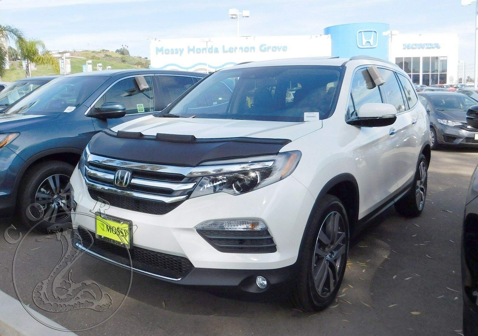 Premium Car Hood Bra Cover for Honda Pilot & Ridgeline (2016-2020 Models) - UV Protection & Paint Shield for Road Trips & Daily Commuting