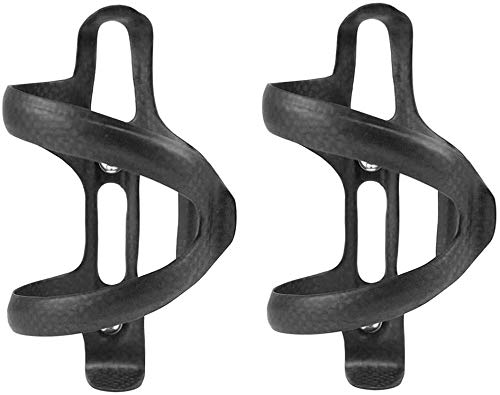 TOSEEK 2Pcs Carbon Fiber Bike Water Bottle Cage - Lightweight Bicycle Water Bottle Holder for Road & Mountain Bikes - Perfect for Cycling, Commuting & Outdoor Sports