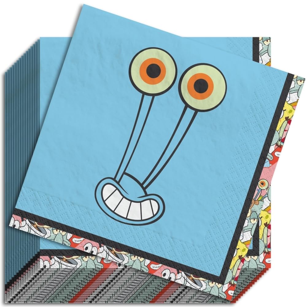 Spongebob Squarepants Party Napkins for Kids - 7