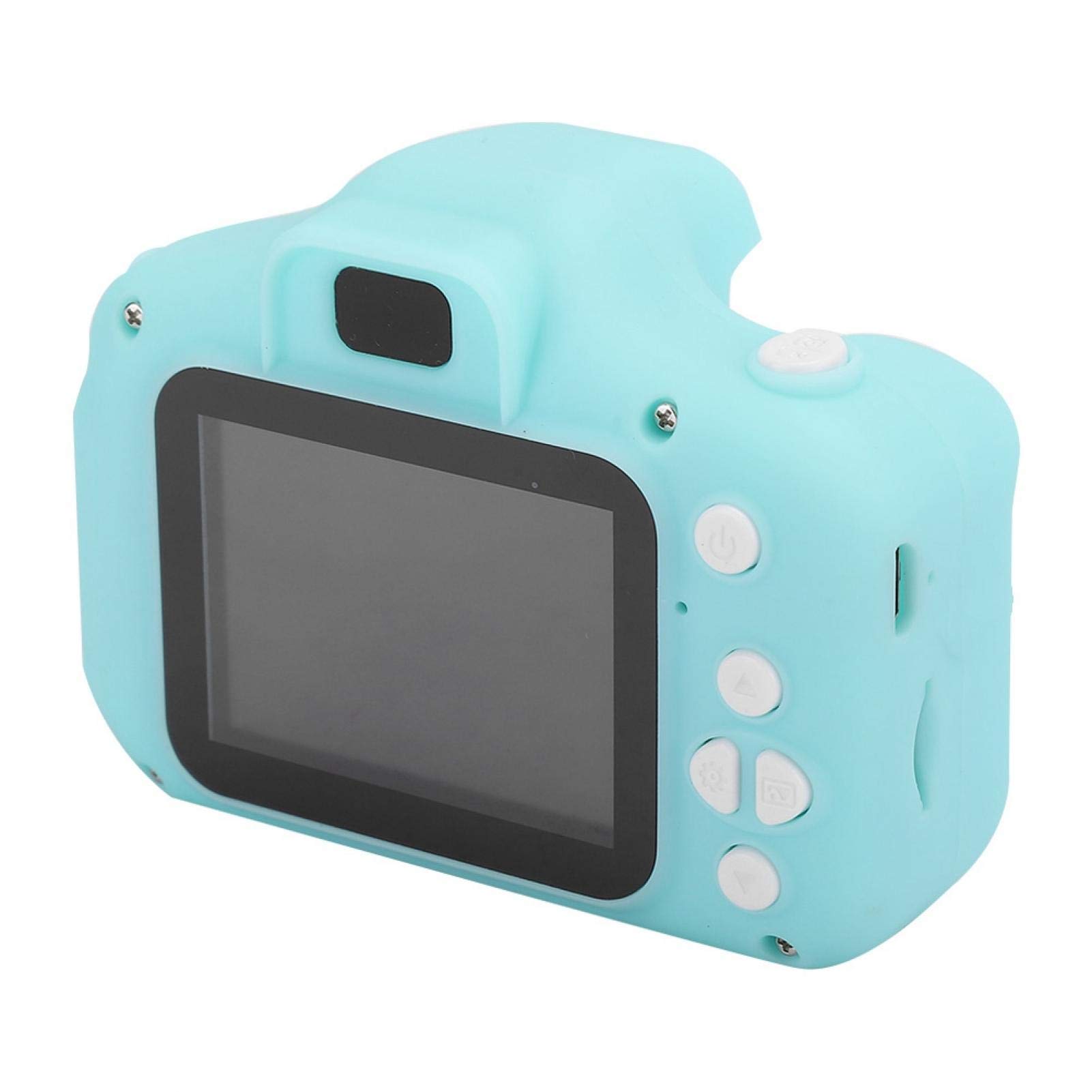 Cartoon Kids Camera Toy with 2.0 Inch Screen - DIY Photo & Video Recording Camcorder for Boys and Girls - Perfect Birthday Gift (Green) | Fun for Travel, Parties & Creative Play