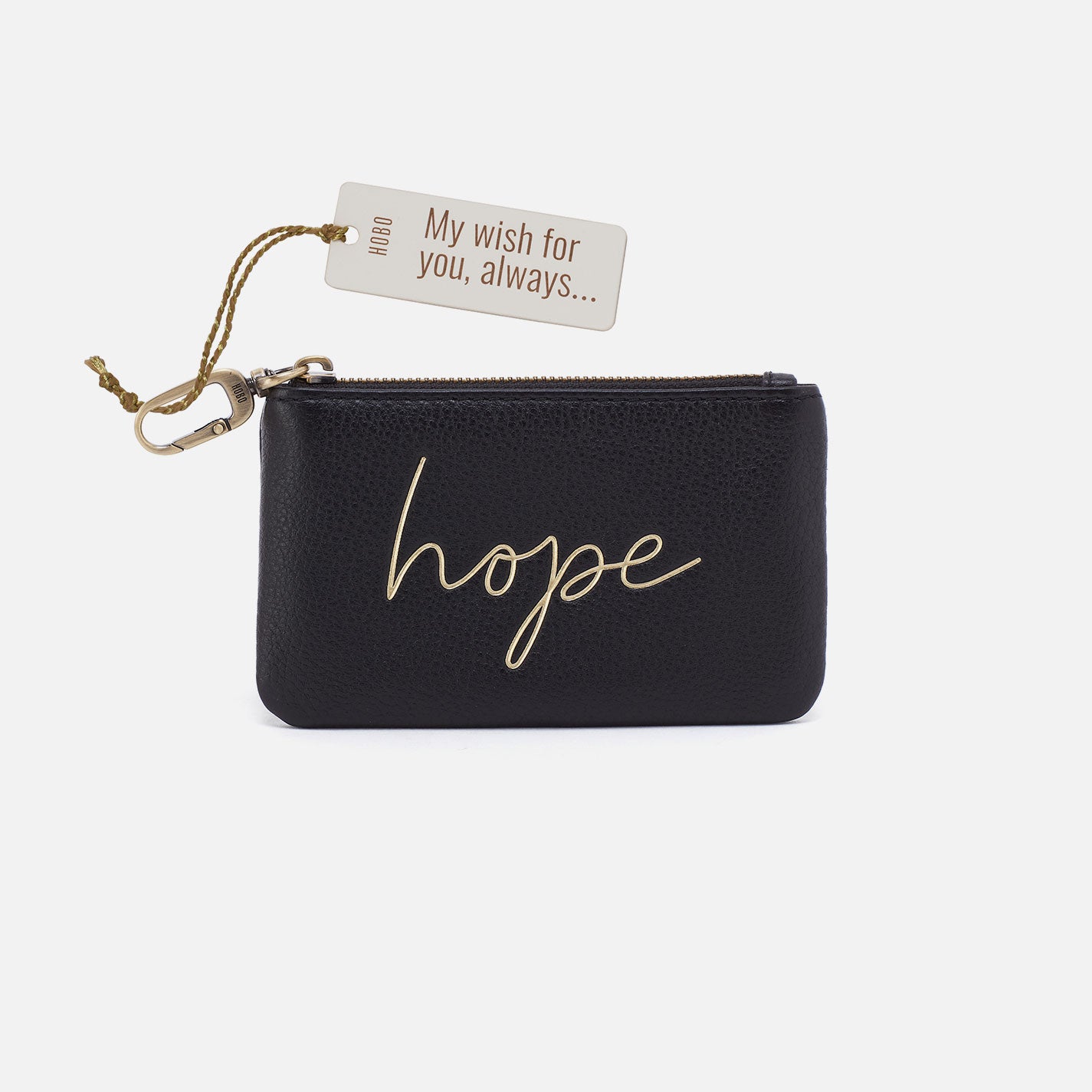 Premium Pebbled Leather Sentiment Pouch - Elegant Black Crossbody Bag for Women | Perfect for Everyday Use, Date Nights & Special Occasions