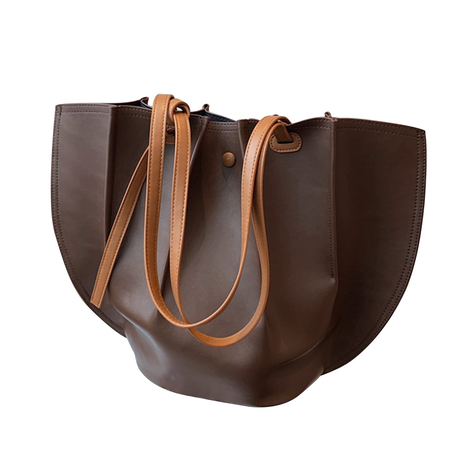 Vintage PU Leather Tote Bag for Women - Stylish Hobo & Shoulder Bag for Work & Travel