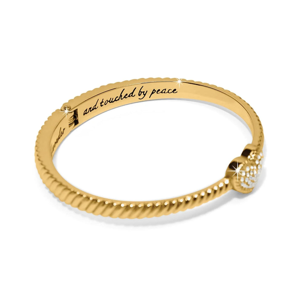 Brighton Celestia Heart Hinged Bangle - Elegant Sterling Silver Bracelet for Women, Perfect for Valentine's Day Gifts, Anniversary & Romantic Occasions