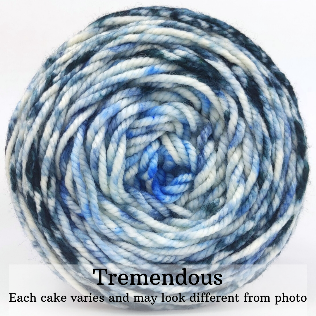 Knitcircus Yarns Cumulonimbus Impressionist Gradient Yarn - Hand-Dyed Ready to Ship - Perfect for Knitting & Crochet Projects, Shawls & Scarves