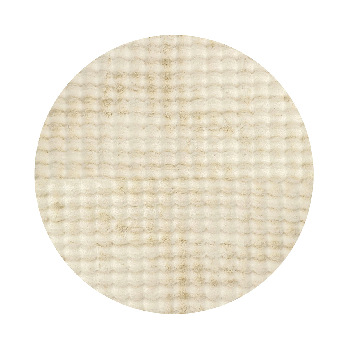Soft Washable Round Area Rug - Non-Slip Bubble Design for Living Room, Bedroom & Nursery - Machine Washable Home Decor