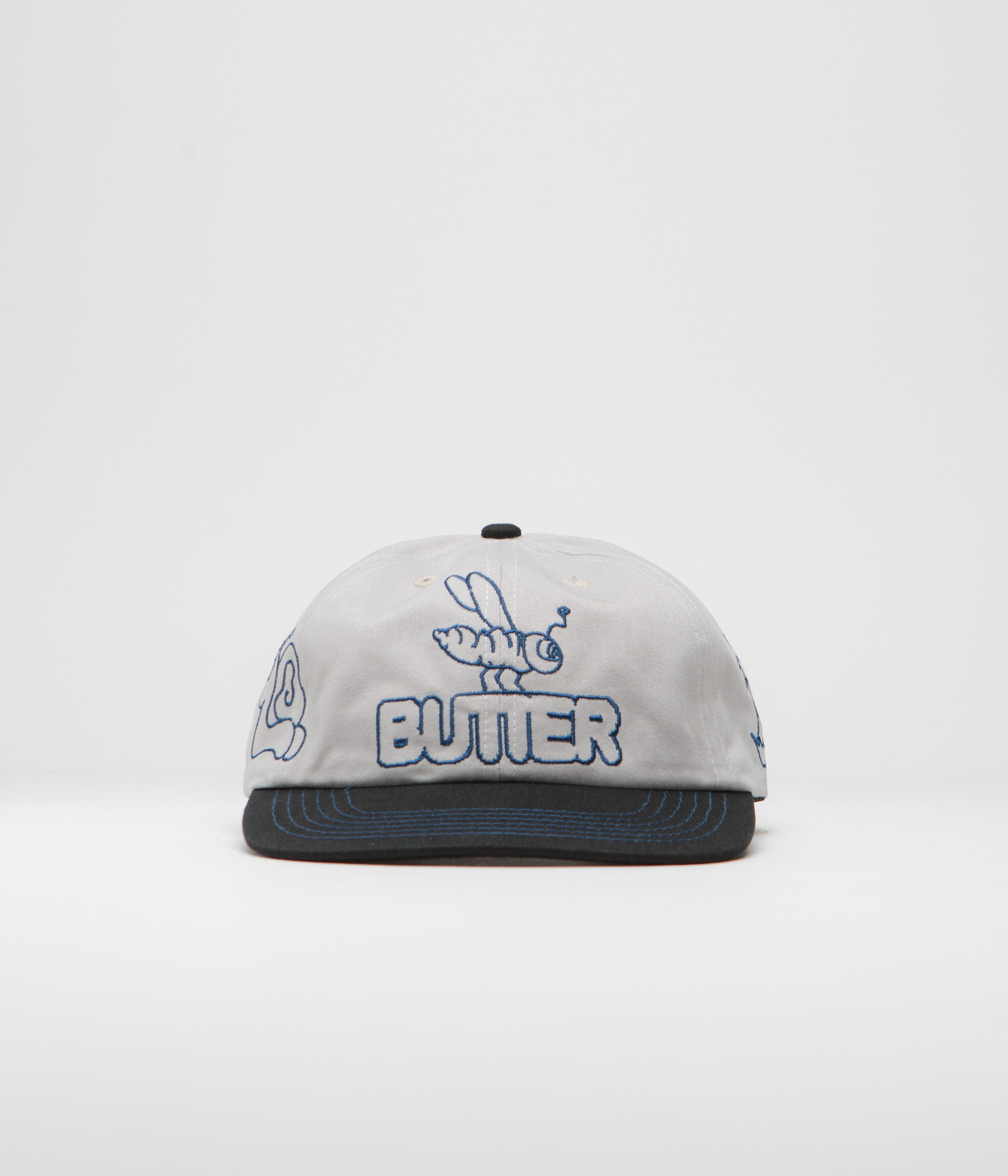 Butter Goods Critter Cap - Grey & Black Adjustable Snapback Hat for Men & Women - Perfect for Streetwear, Casual Outfits, and Outdoor Activities
