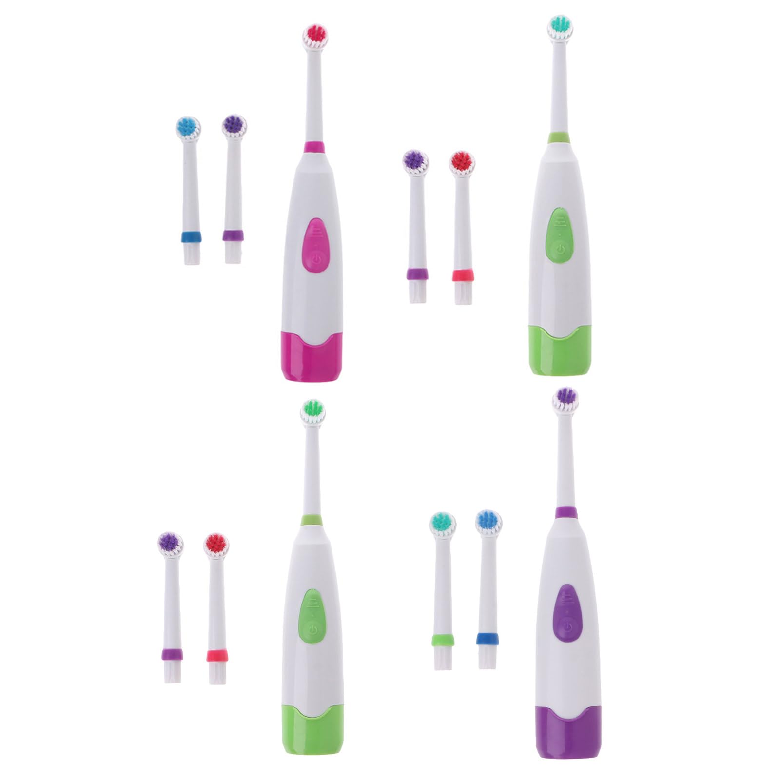 Waterproof Rotating Electric Toothbrush with 3 Brush Heads - Rechargeable Oral Care for Travel, Home & Daily Dental Hygiene
