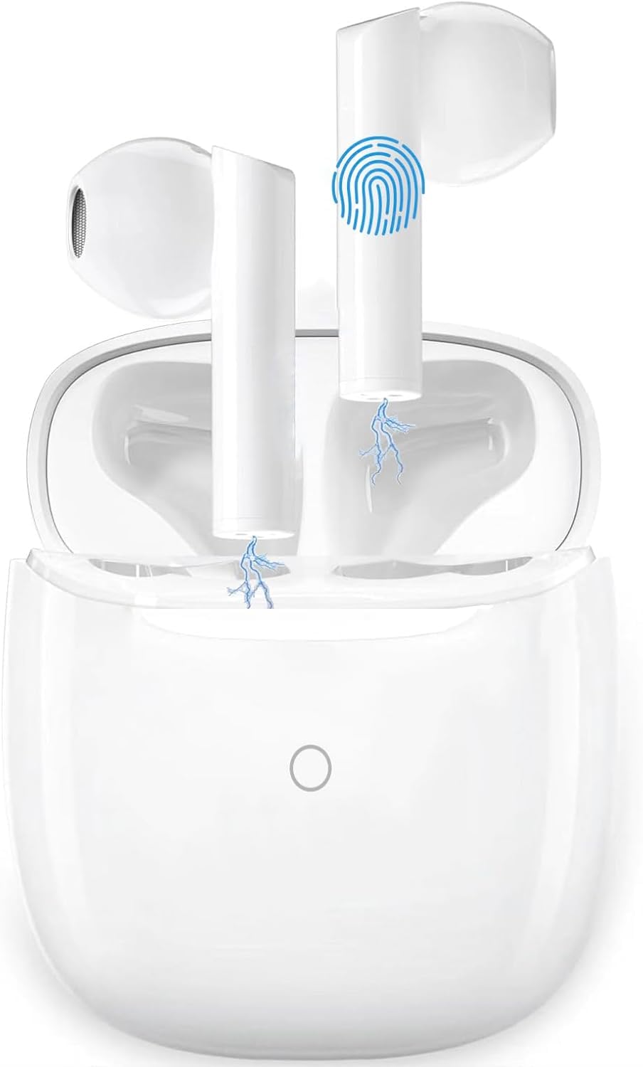 Wireless Earbuds Bluetooth 5.3 - Lightweight In-Ear Headphones with IP7 Waterproof, 40H Playtime & 4 Built-in Mics for Crystal Clear Calls - Perfect for Running, Workouts, Gym, Office & Travel