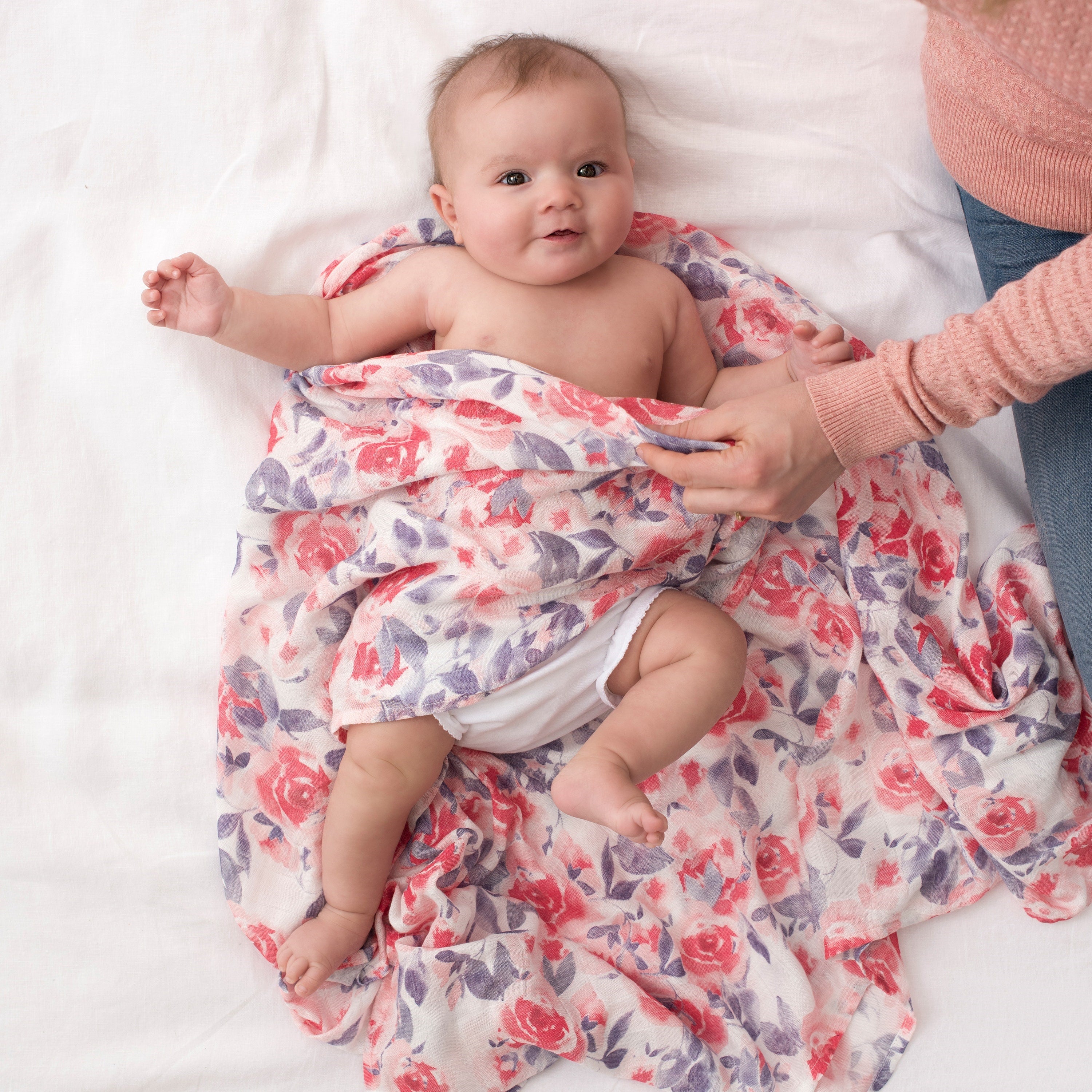 Aden + Anais Soft Bamboo Fiber Baby Swaddle Blankets 3-Pack - Ultra Gentle & Breathable for Newborns, Infants & Toddlers - Perfect for Swaddling, Nursing, Stroller & Car Seat Cover