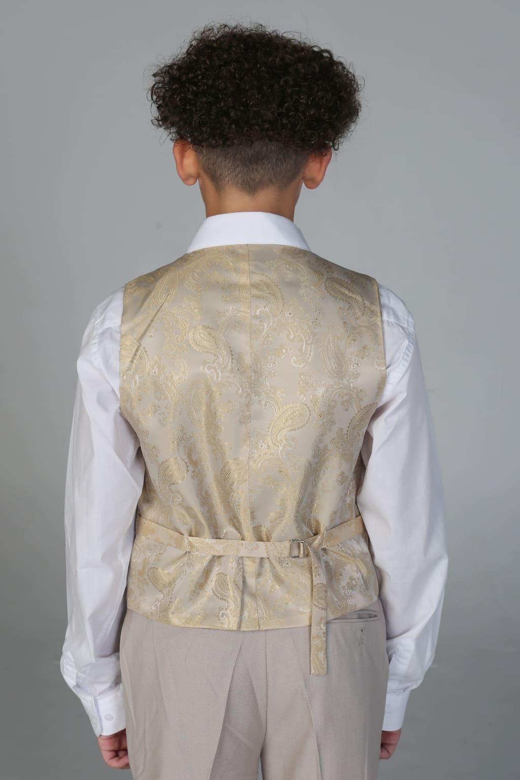 Stylish Boy's Mayfair Stone Three-Piece Suit Set | Formal Wear for Weddings, Parties & Special Occasions