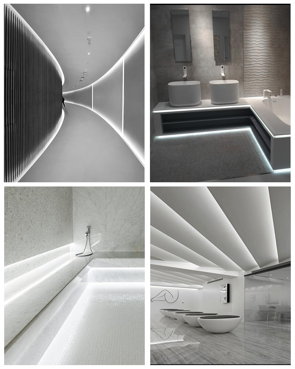 ALITOVE 16.4ft Super Bright 6000K Daylight White LED Neon Rope Lights - Waterproof IP67 Outdoor LED Strip Lights with 110V-120V Plug for Bedroom, Patio, Deck & Gazebo Decor | Perfect for Party Lighting, Home Accent & Landscape Illumination