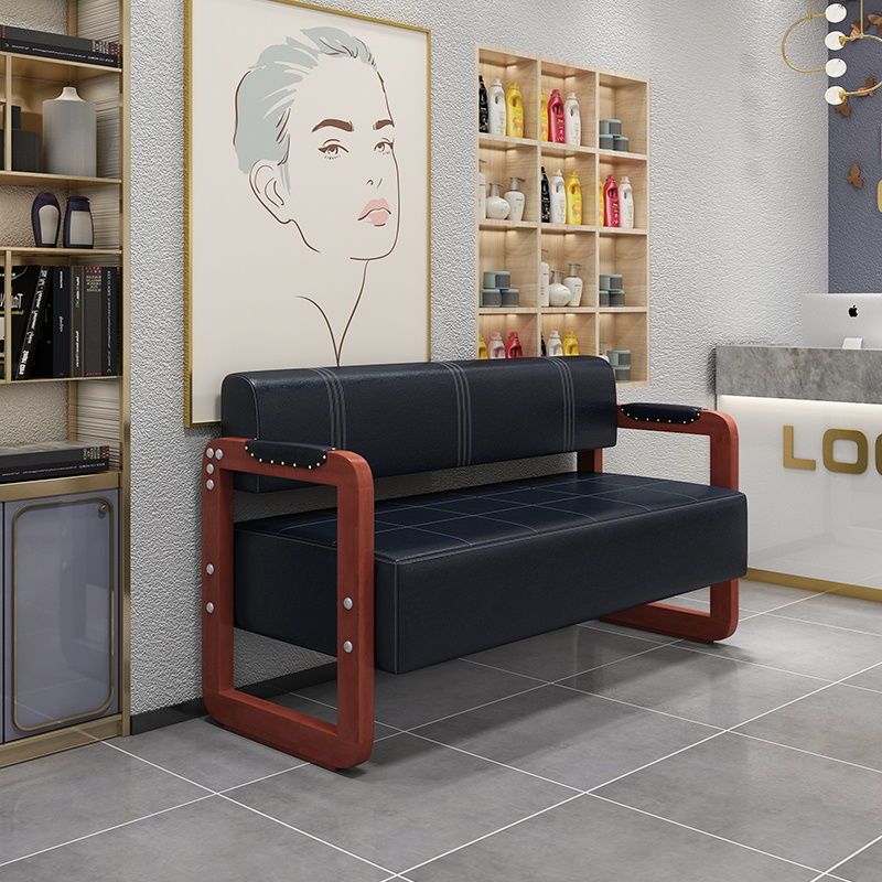 Premium Solid Wood Salon Sofa & Waiting Chairs for Beauty Spa - Comfortable Seating for Reception & Lounge Areas
