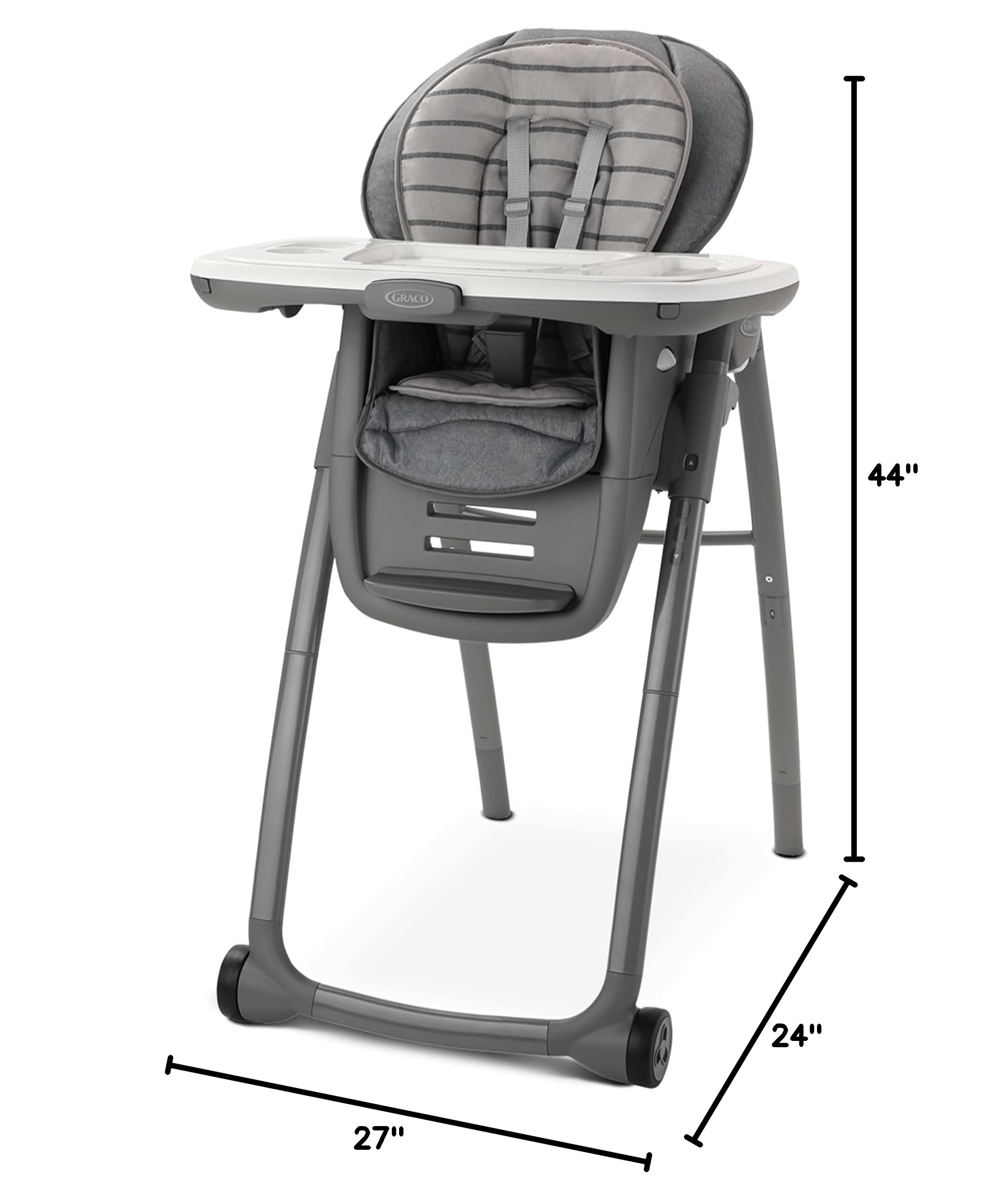 Graco Table2Table Premier Fold 7-in-1 Convertible High Chair - Converts to Toddler Dining Booster Seat, Kids Table & Play Chair | Safe Baby Feeding & Multi-Purpose Nursery Furniture for Home & Restaurant Use