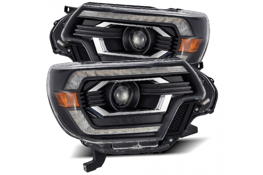 2012-2015 Toyota Tacoma AlphaRex Nova Series LED Projector Headlights - Alpha Black - Upgrade Your Truck's Lighting for Night Driving & Off-Road Adventures