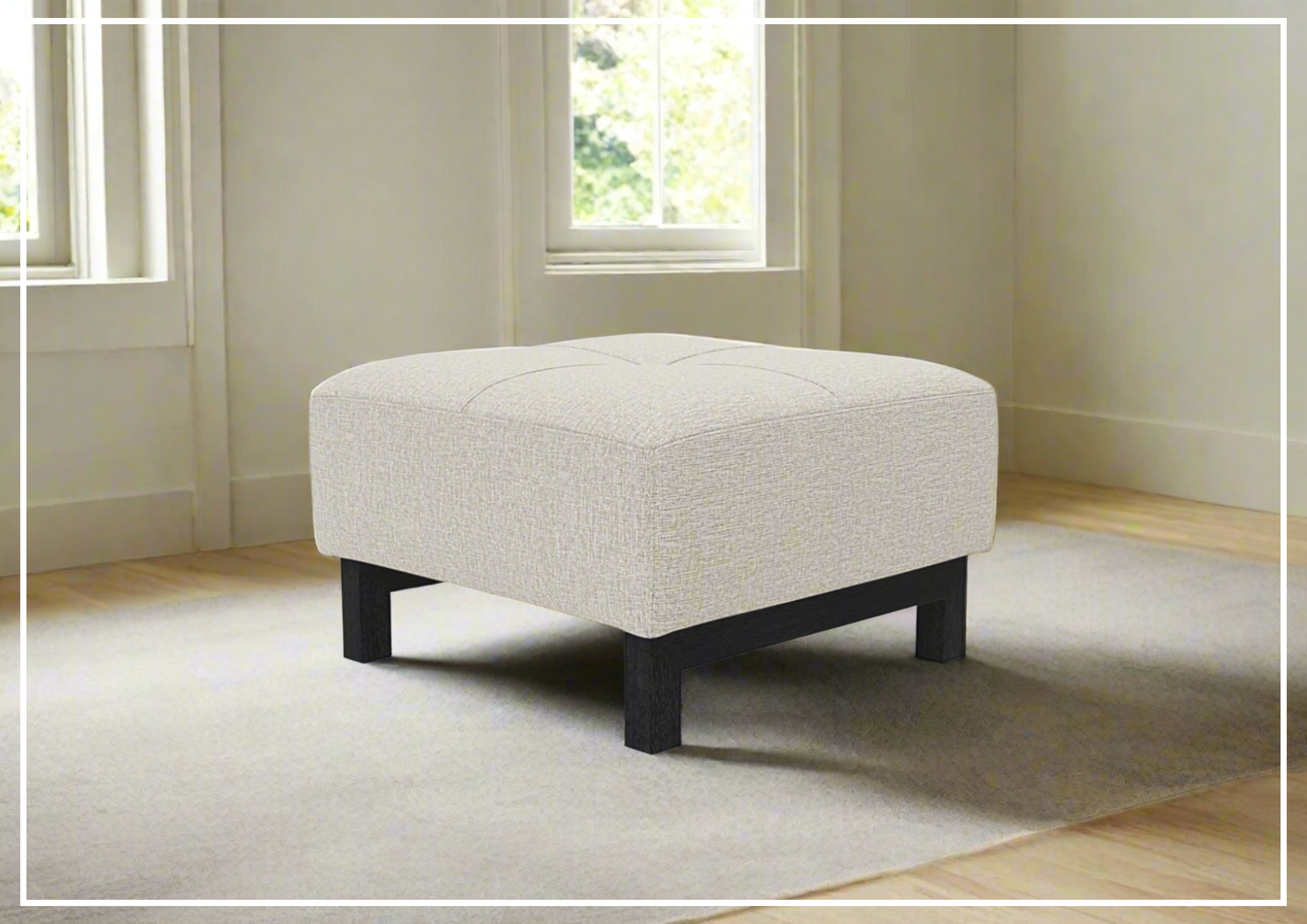 Innovation Living Grand DEL 2-Seater Fabric Sleeper Sofa with Ottoman - Convertible Bed & Lounge Chair for Small Spaces, Guest Rooms & Apartments
