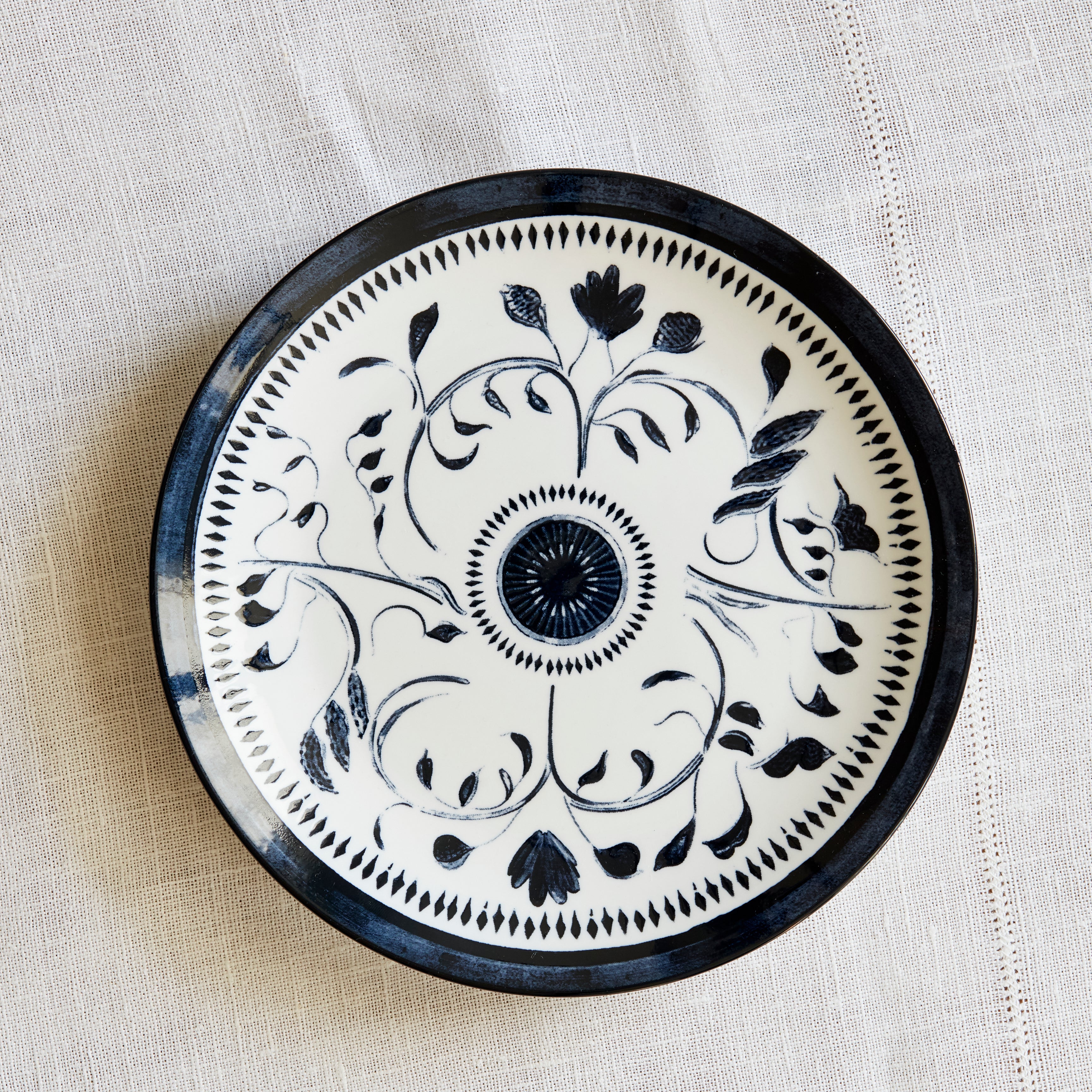Bruges Porcelain Salad Plate - Elegant Blue Ceramic Dish for Fine Dining & Home Decor | Perfect for Salads, Appetizers & Special Occasions