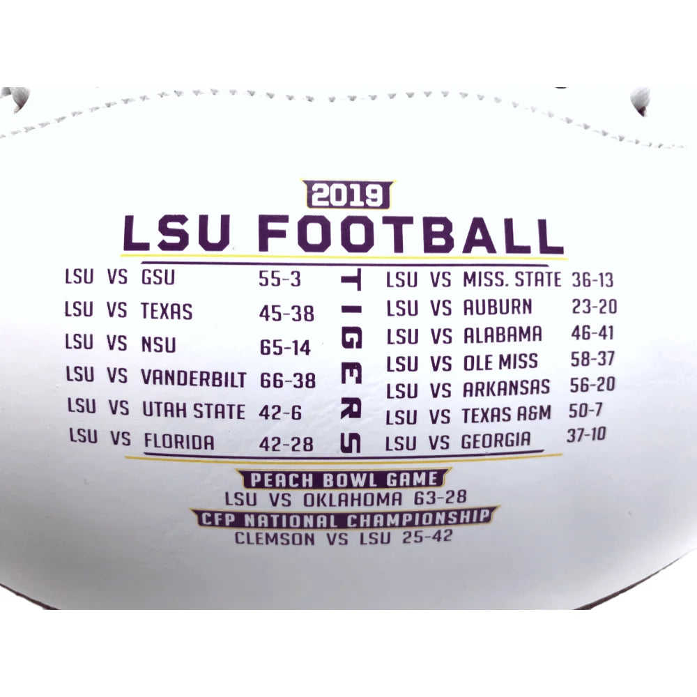 Authentic Joe Burrow Signed LSU White Panel Football with COA - Louisiana State Tigers Collectible - Perfect for Sports Memorabilia Displays & Fan Gifts