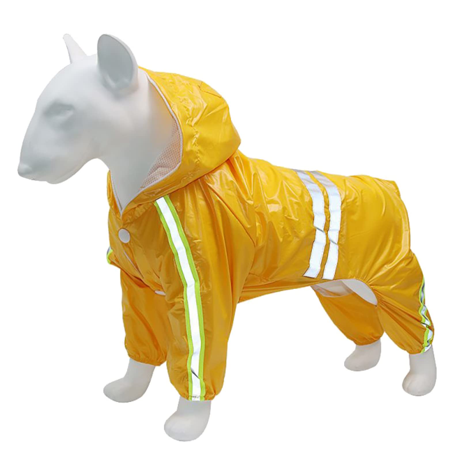 Waterproof Dog Raincoat with Hood & Reflective Strip - Outdoor Pet Jacket for Rainy Day Walks and Hiking Adventures