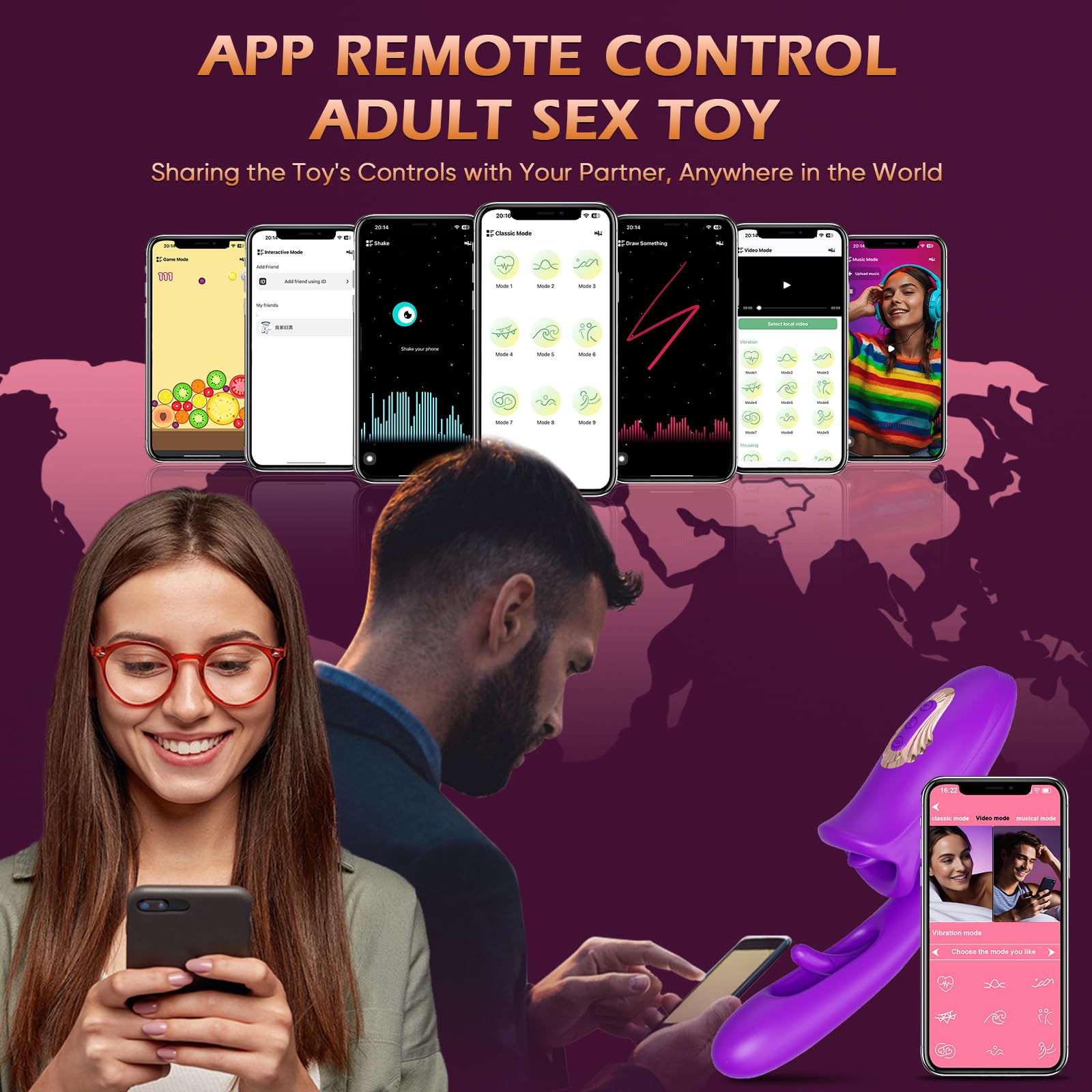 Premium Rose Vibrator for Women - APP & Remote Control G-Spot & Clitoral Stimulator with 9 Licking/Sucking Modes - Waterproof Adult Toy for Solo Play & Couples (Perfect for Valentine's Day & Anniversary Gifts)
