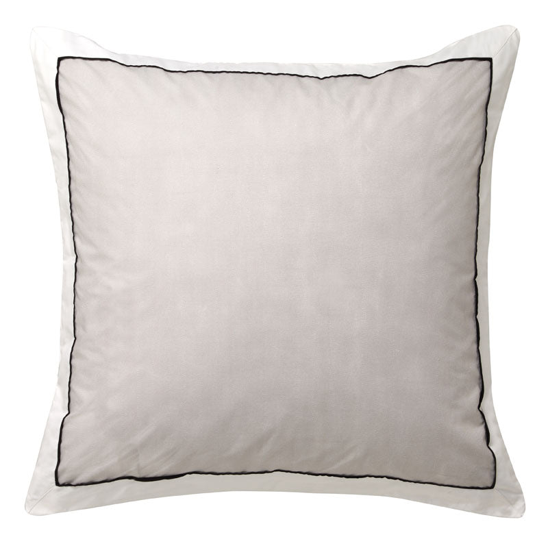 Premium Essex Stone European Pillowcase Set - Luxury 100% Cotton Bedding for Sofa, Bed & Home Decor - Soft & Breathable Square Pillow Covers (20x20 Inches) - Perfect for Living Room, Bedroom & Guest Room