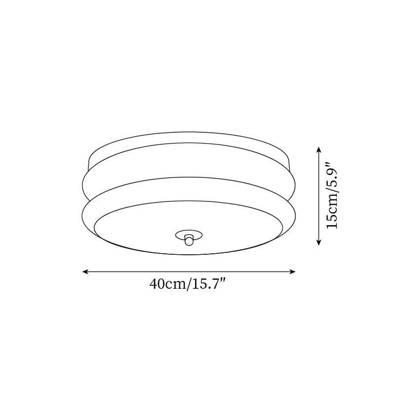 Modern Rowen Ceiling Light Fixture - Elegant LED Flush Mount Lighting for Bedroom, Living Room & Kitchen - Energy Saving Indoor Home Decor (Warm White)