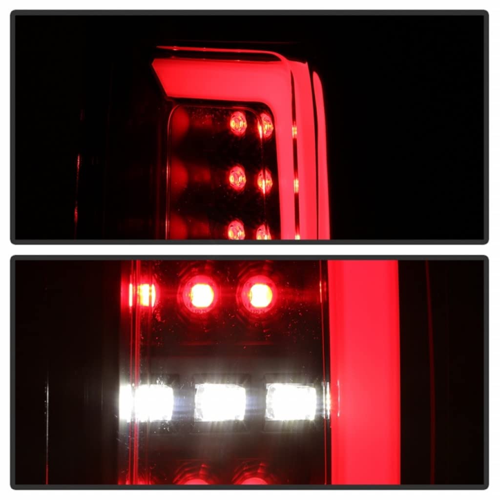 2015-2017 Chevy Colorado Spyder LED Tail Lights Pair with Light Bar - Black (Part# 5084576) | Upgrade Your Truck's Style & Night Visibility