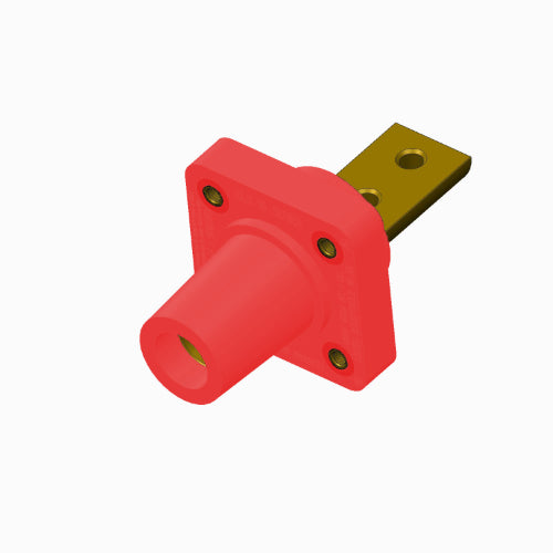 Marinco 400A 90 Degree Panel Mount Battery Cable Connector - 2/0 & 4/0 AWG - Heavy Duty Marine & RV Electrical Connection for Boats, Solar Systems, and Off-Grid Power Applications