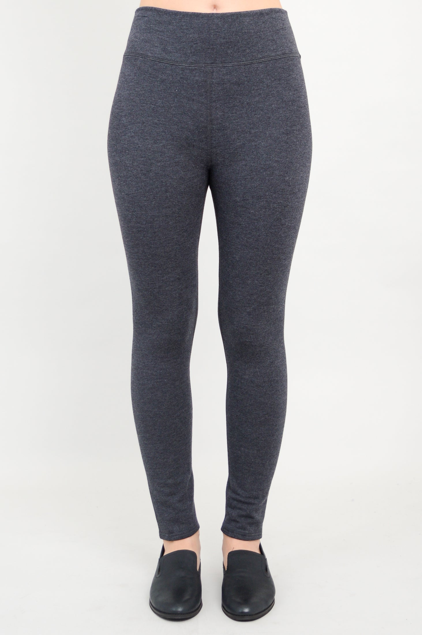 Women's Dixie Leggings - Soft Bamboo Fleece, Granite Color - Perfect for Yoga, Workouts & Lounge Wear