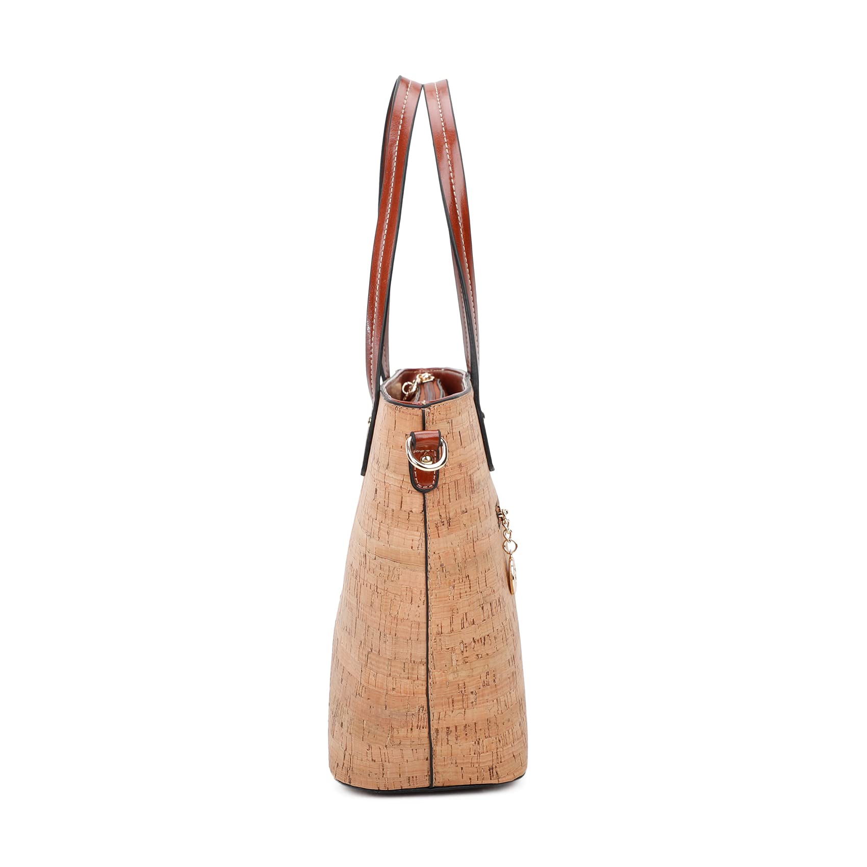 Superbia Women's Eco-Friendly Natural Cork Vegan Bag - Lightweight Backpack, Tote & Shoulder Bag with Organizer | Perfect for Work, Travel & Sustainable Fashion