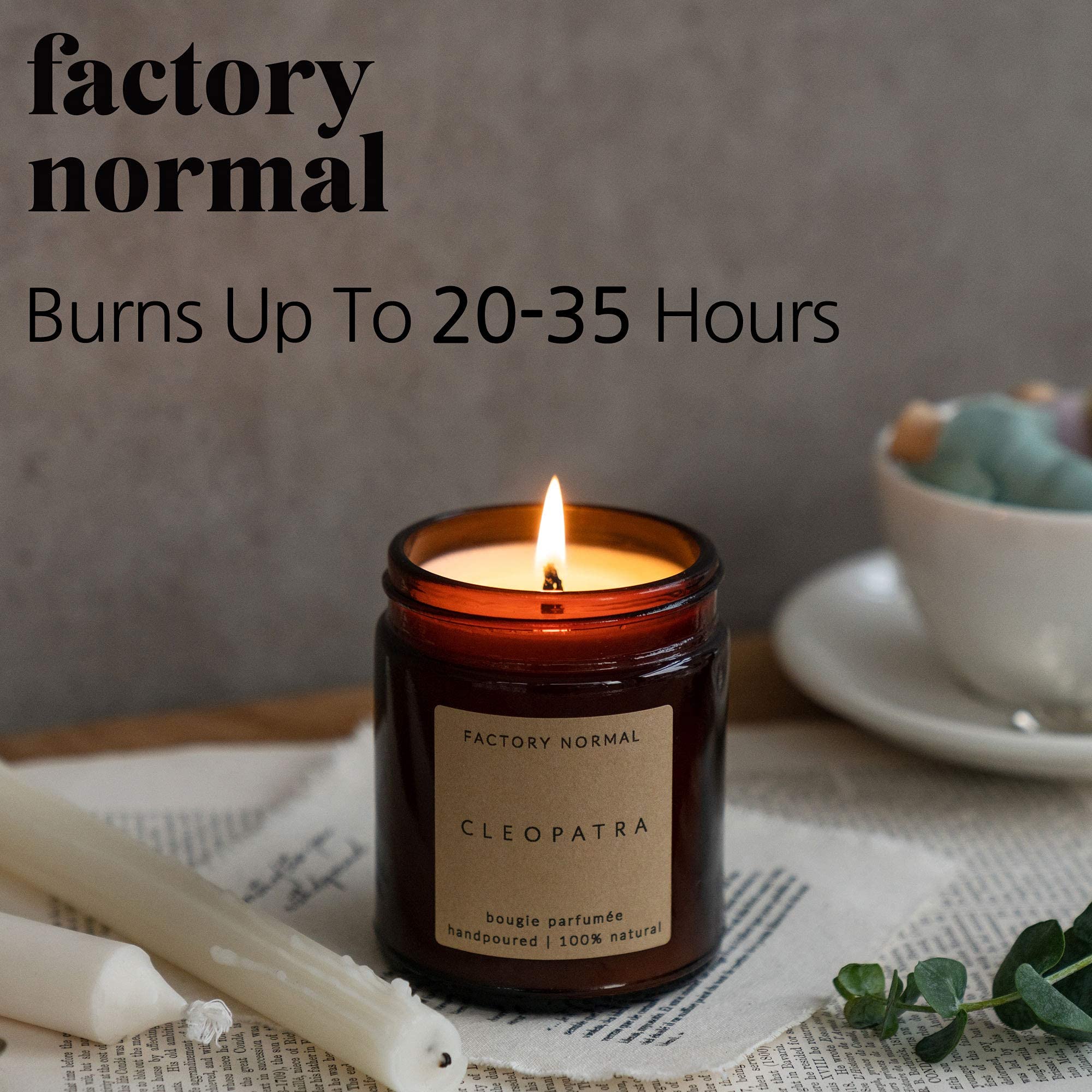 Nagchampa Incense Scented Soy Candles - Handmade Amber Jar Candle, 8oz, 20-35 Hour Burn Time, Aromatherapy & Relaxation for Home, Yoga & Meditation Spaces