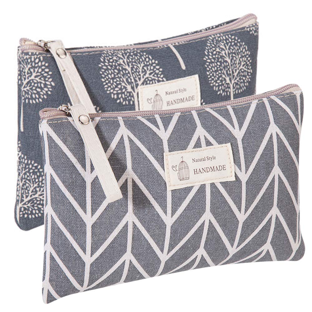 2 Pcs Funny Makeup Bags for Women - Cute Cosmetic Pouch, Travel Toiletry Bag for Purse | Perfect for Travel, Gym & Daily Organizer