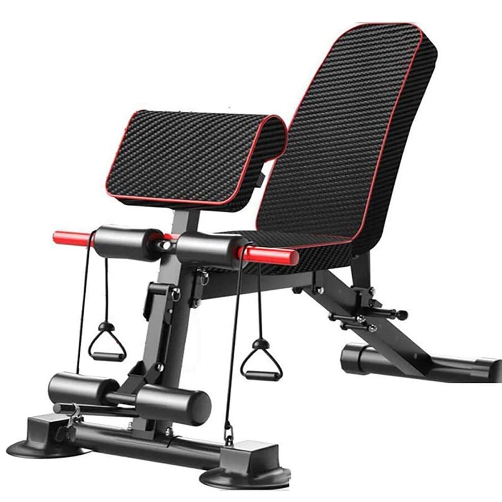 Yizc Foldable Adjustable Weight Bench for Home Gym - Incline Decline Bench Press & Full Body Workout - Perfect for Strength Training, Dumbbell Exercises, and Sit-Ups - Ideal for Small Spaces & Home Fitness Routines