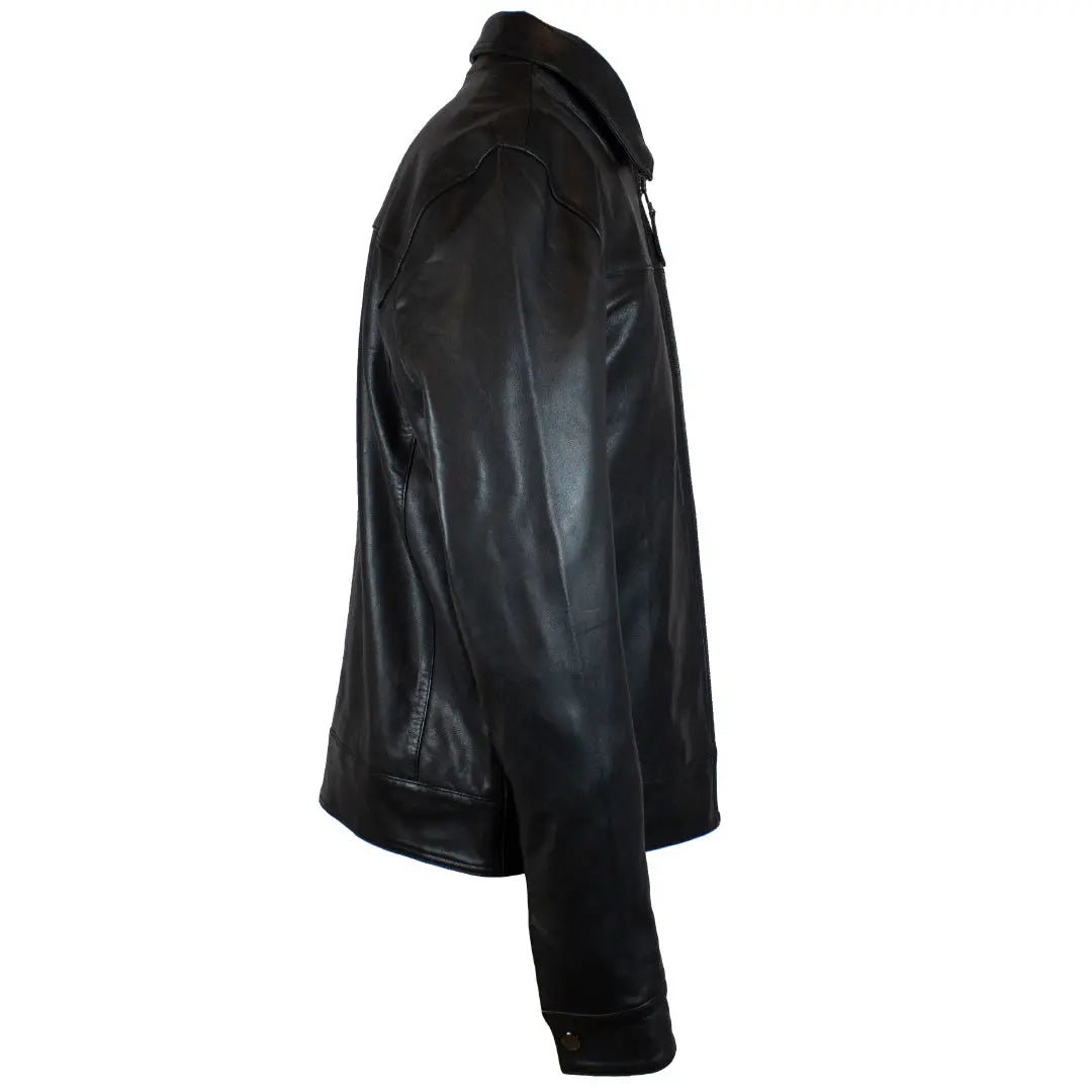 BOL Men's Quantum Classic Zip-Up Leather Jacket - Stylish & Durable Biker Jacket for Casual Wear, Motorcycle Riding & Outdoor Adventures